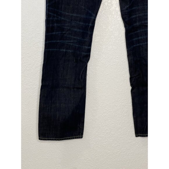 AE American Eagle Slim Jeans Sz 36x34 Buttoned Back Pockets - Picture 12 of 15